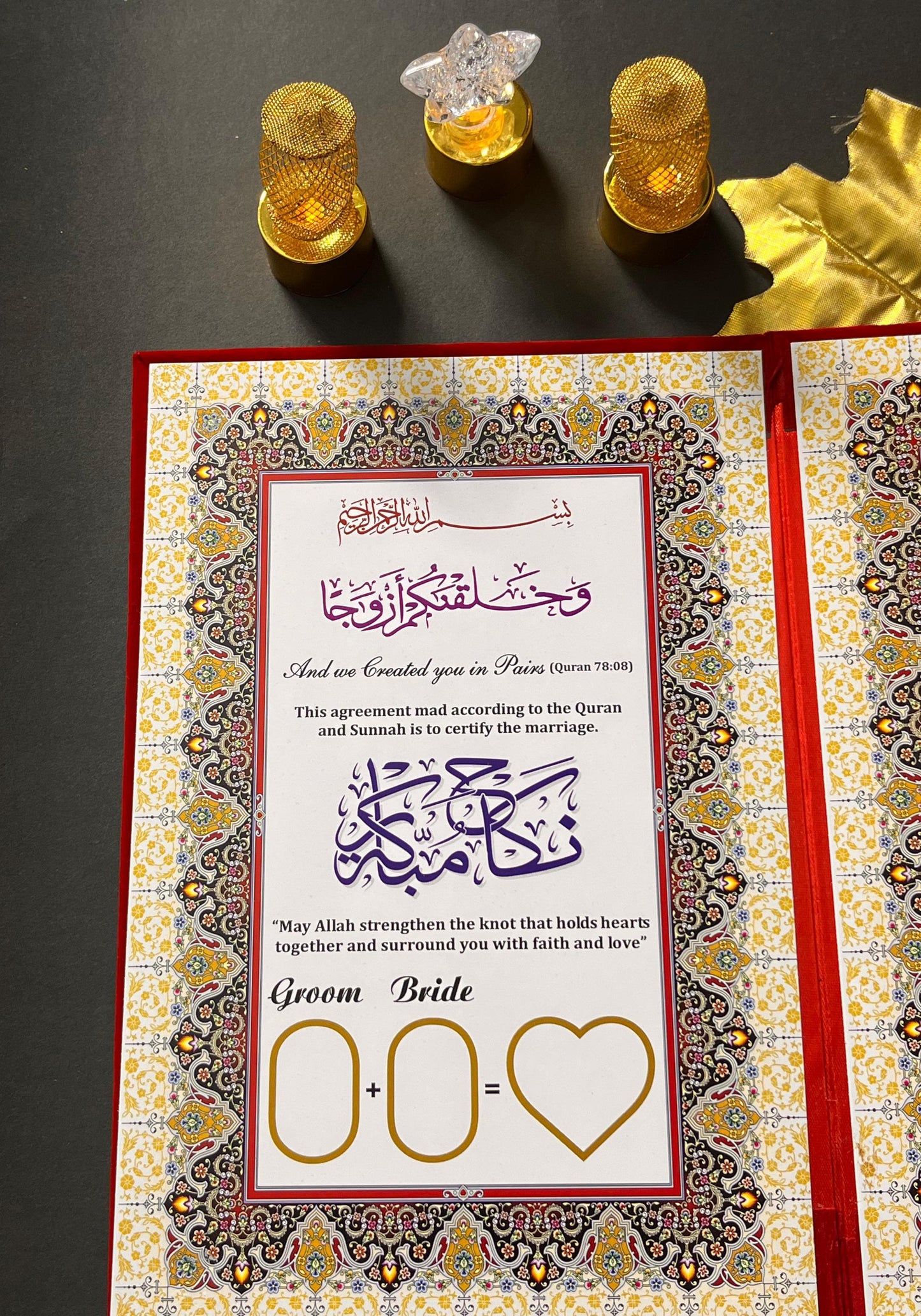 Nikkah booklet ( Free Nikkah Pen )