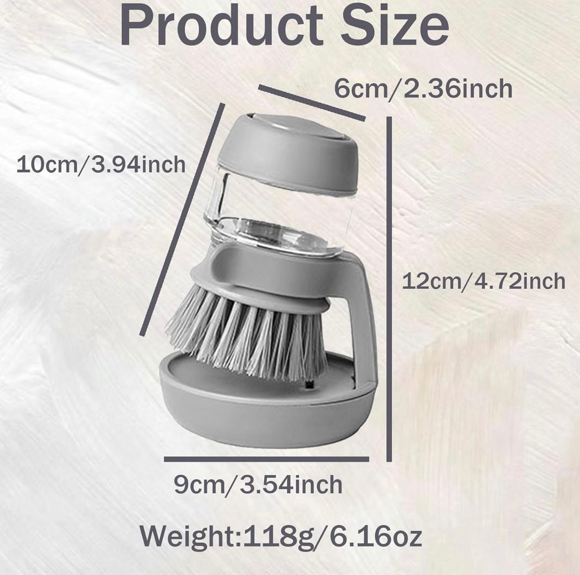 Soap Dispensing Brush
