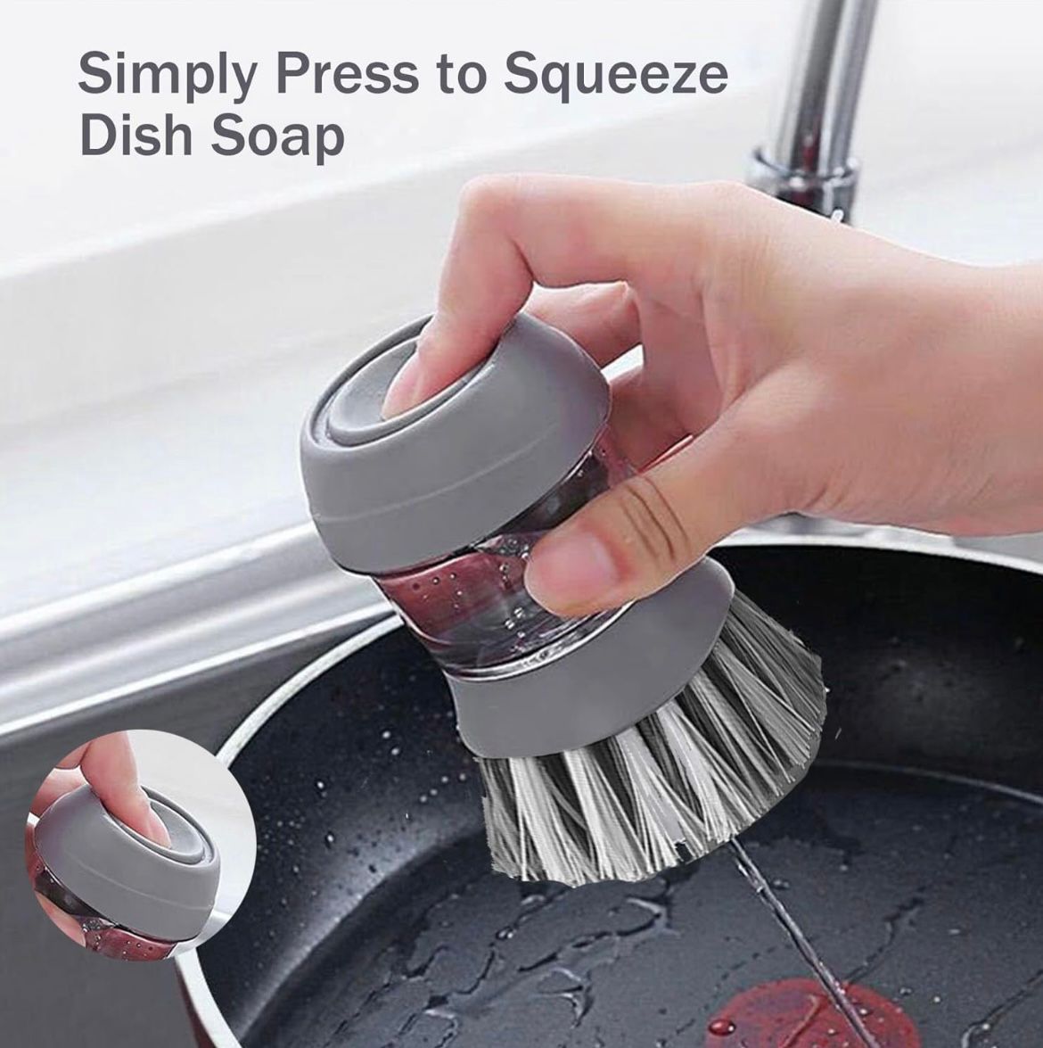 Soap Dispensing Brush