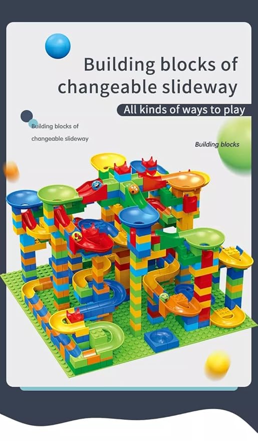 Marble Run Building Blocks Set