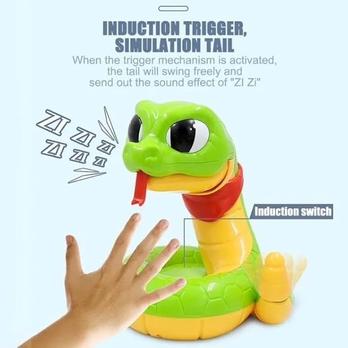 Electric Snake Toy Fun Family Game Scary Rattle for GOLD PIECE